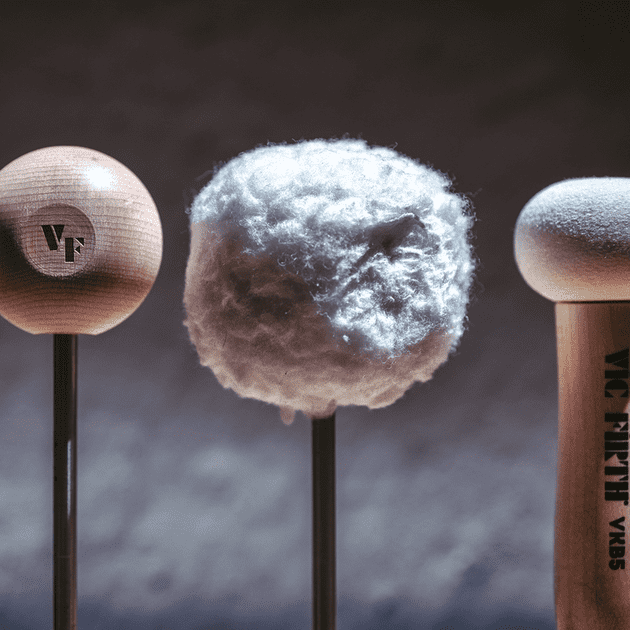 Vic Firth VKB3 Vickick Medium Fleece-Covered Felt Beater