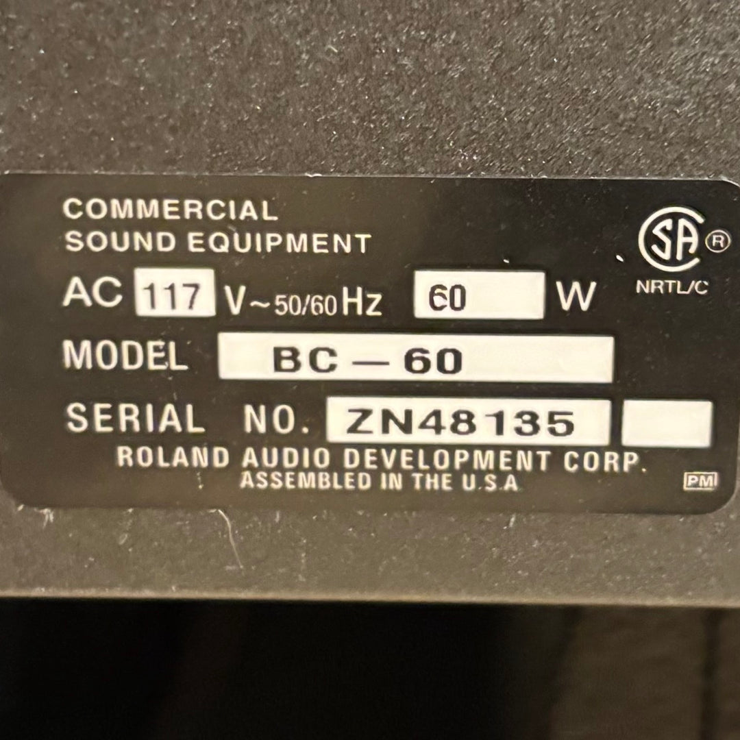 Roland - BC60 Blues Cube 60 Watt Solid State 112 GTR Combo (Large Box-Blonde) - USED