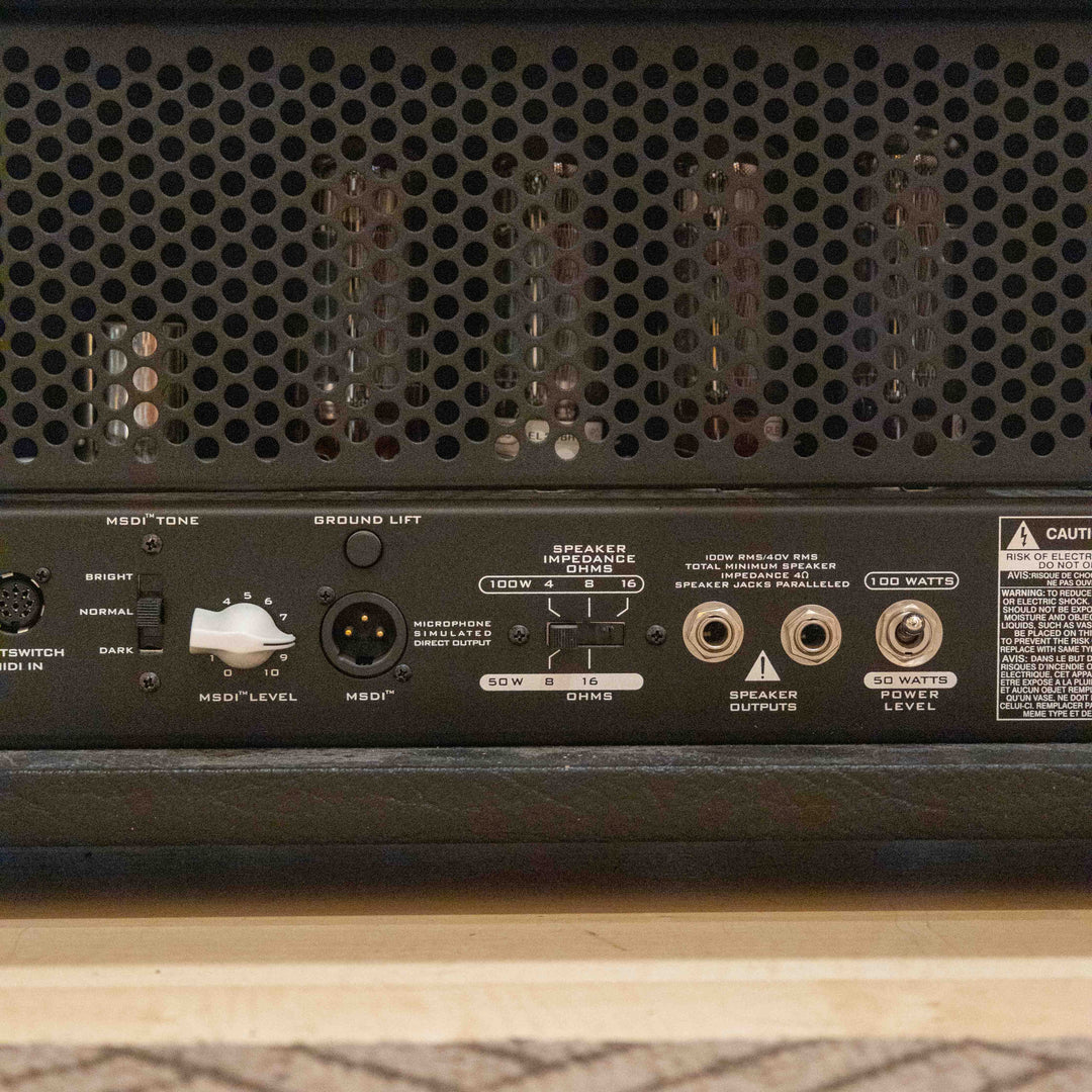 Peavey - USA Butcher 50-100 Watt Head & 90's VTM Butcher 412 w/ Foot Controller & 25' MIDI Cable - USED