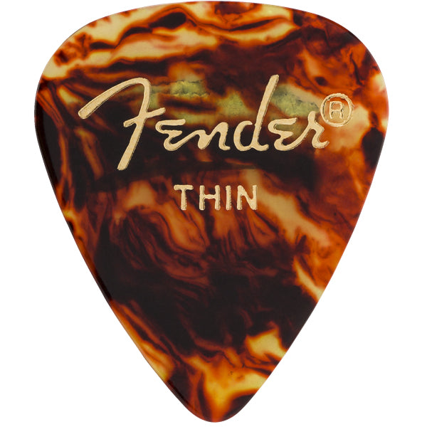 Fender Guitar Pick 351 Shape Classic Celluloid 1 Gross - Tortoise Shell - Heavy, 144-Count