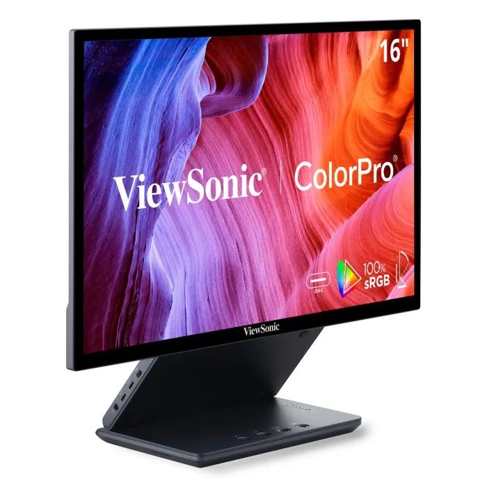 Viewsonic VP1656 16" Portable Monitor  WUXGA 1920x1200, USB-C 40W, Ergonomic Stand, Carrying Case