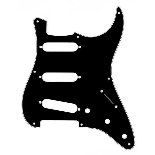 Fender 8-Hole '50s Vintage-Style Stratocaster S/S/S Pickguards - Black
