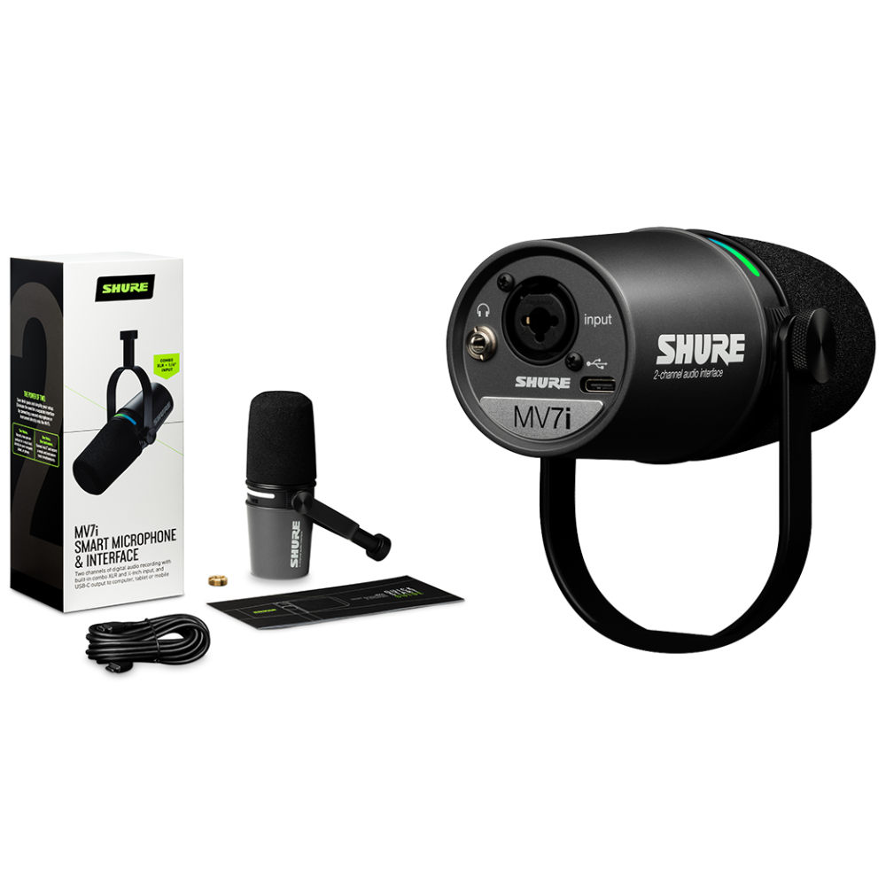 Shure MV7i Smart Mic & Interface