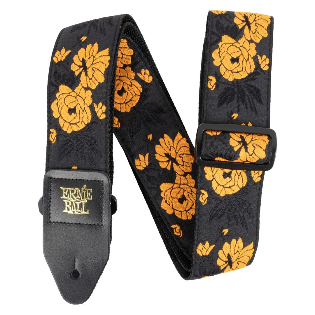 Ernie Ball Tangerine Rose Jacquard Guitar Strap