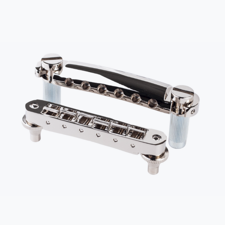 Allparts GB-0544 TonePros® Nashville Bridge and Tailpiece Set Nickel