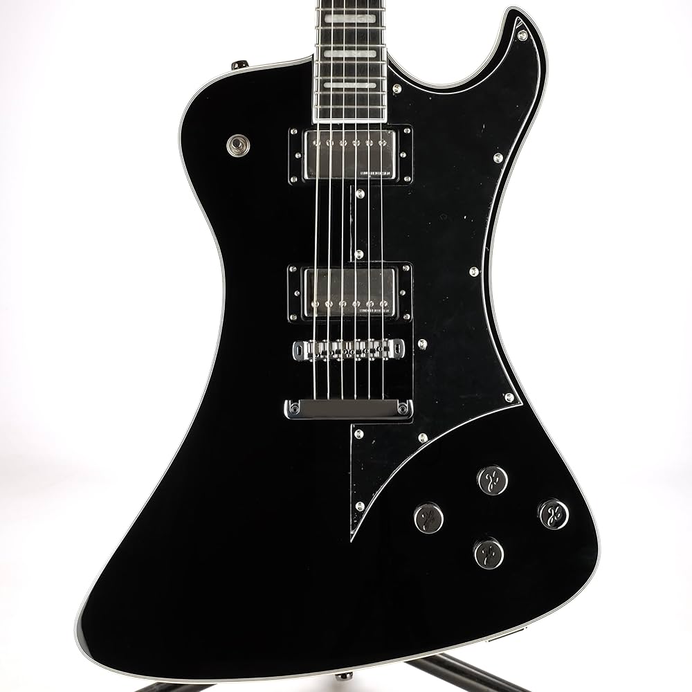 Hagstrom Fantcus-blk Fantomen Electric Guitar - Black Gloss