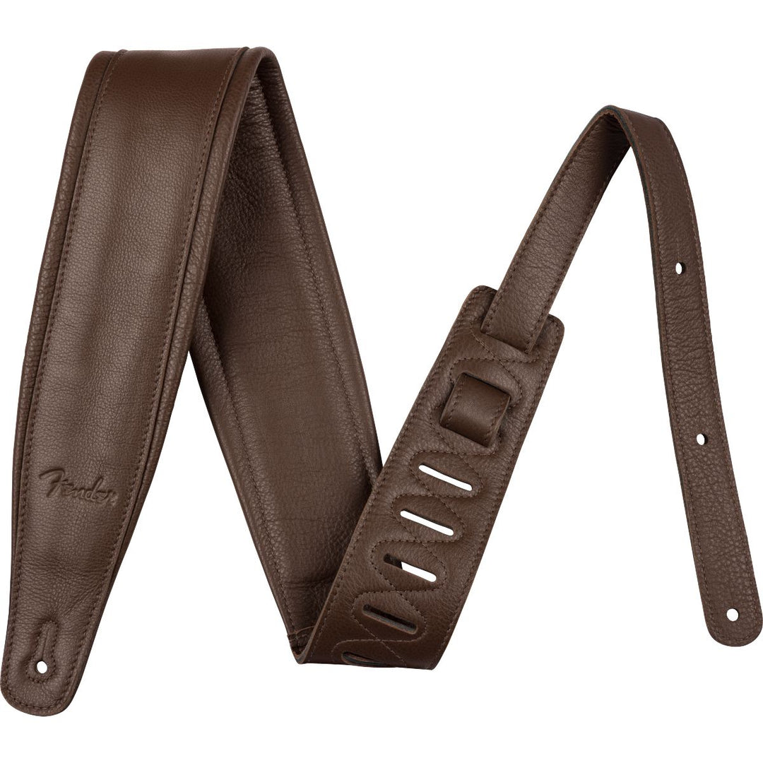 Fender  3.5" Premium Leather Strap - Brown
