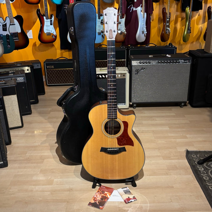 Taylor - 314 CE w/ DLX Taylor Archtop Hard Shell Case (Natural -2012) - USED