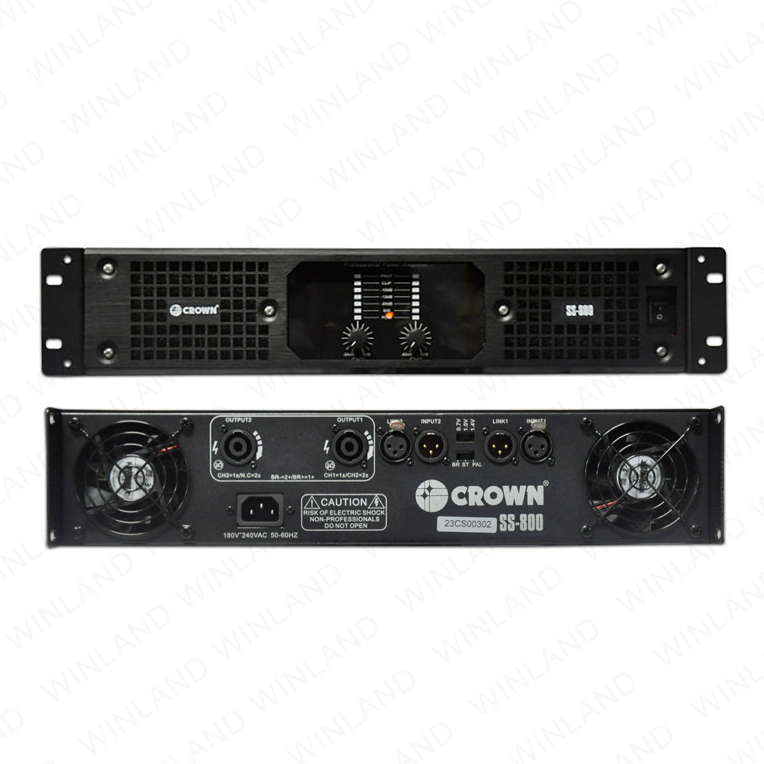 Crown I-tech 4x3500hds Four-channel Power Amplifier 3500w / 2ohms ; / 4000w / 4ohms ; 2100w / 8ohms W/ Bss Omnidrivehd + Fir Filters (speak Ons)