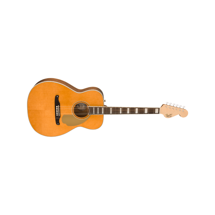 Fender California Series Malibu Vintage Ovangkol Fingerboard Gold Pickguard  - Aged Natural
