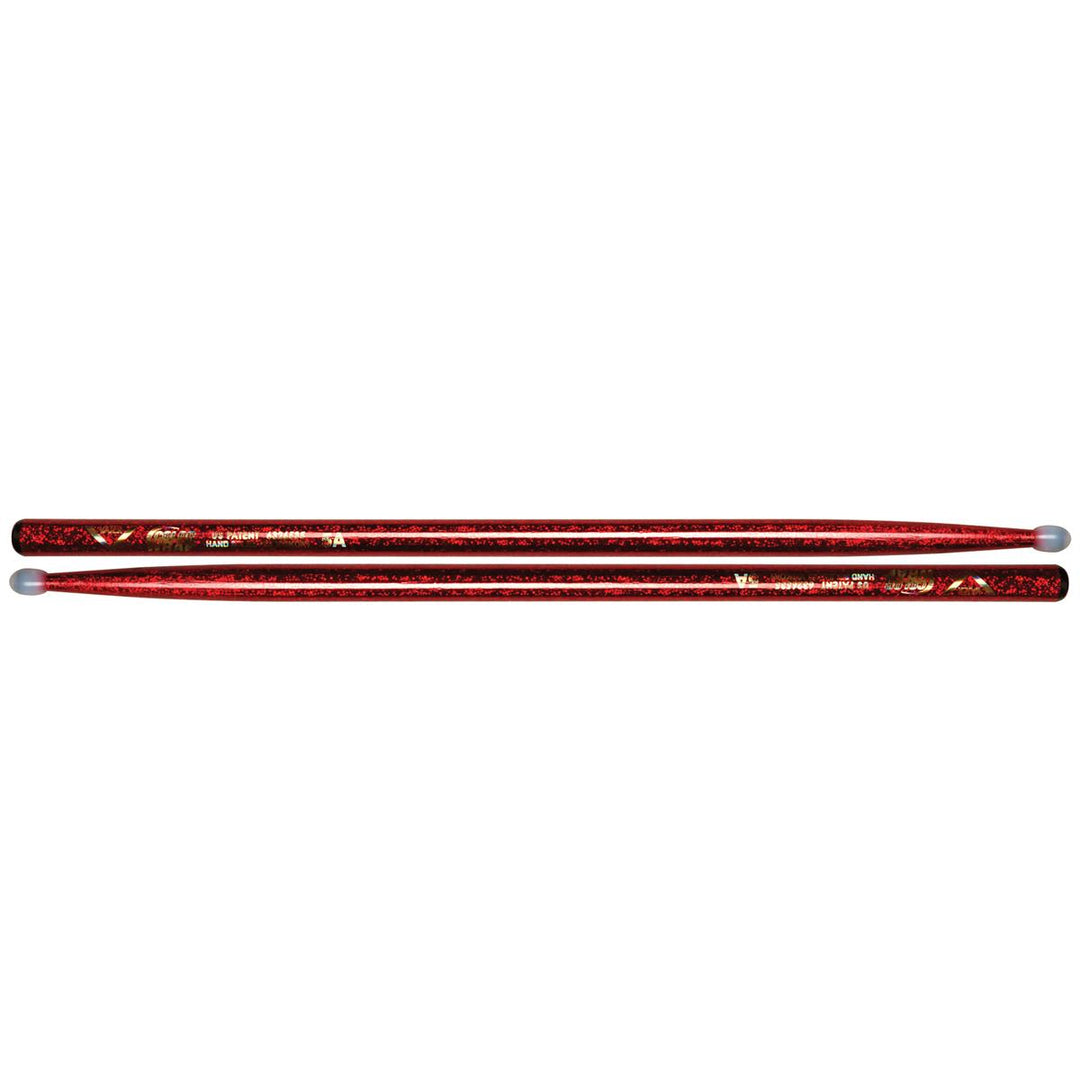 Vater VCR5AN - Color Wrap 5A Red Sparkle Nylon Tip Drumsticks