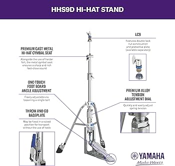 HHS9D- Yamaha HI Hat Stand- Flagship Professional - 2 legged direct