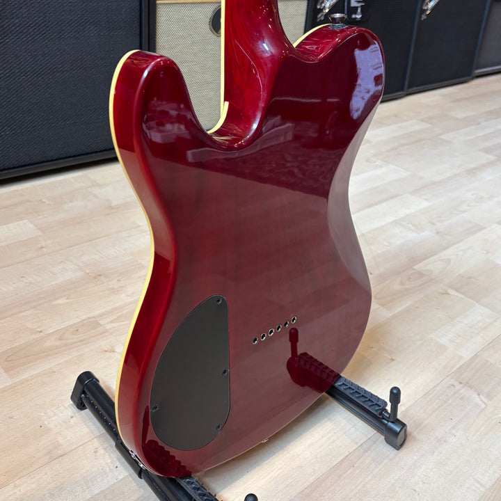 Fender - FMT-HH Carved Top Telecaster - Transparent Crimson Red w/ Fender Bag (2012) - USED