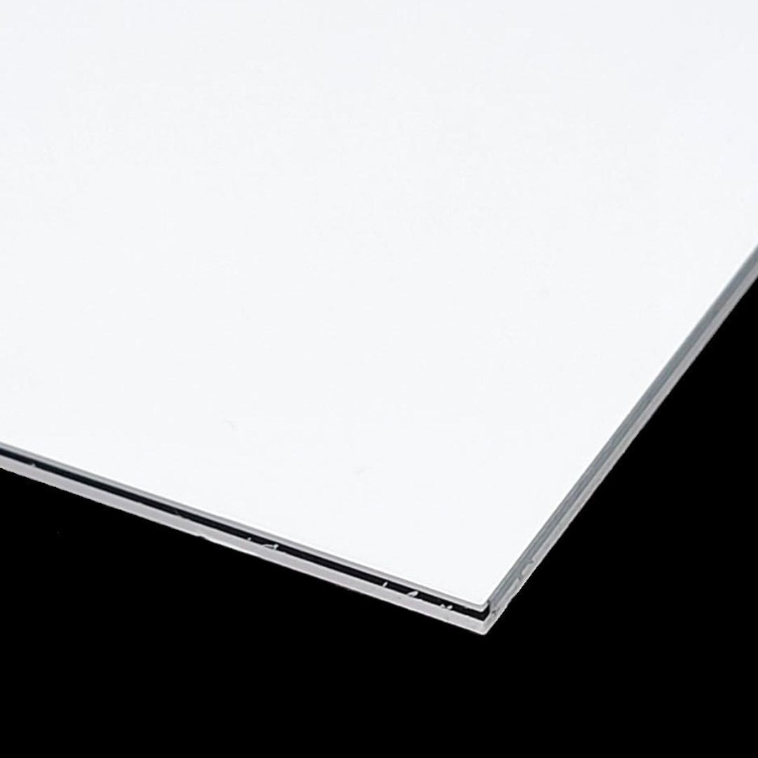 Allparts PG-0095 Rectangular Pickguard Blank White 3-ply (White/Black/White) .090