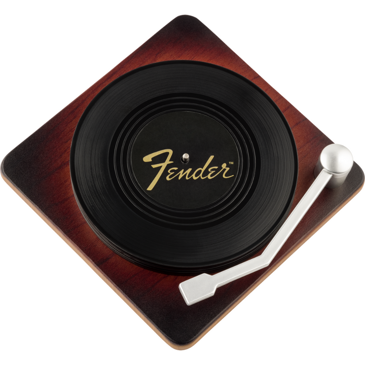 Fender Sunburst Turntable Coaster Set