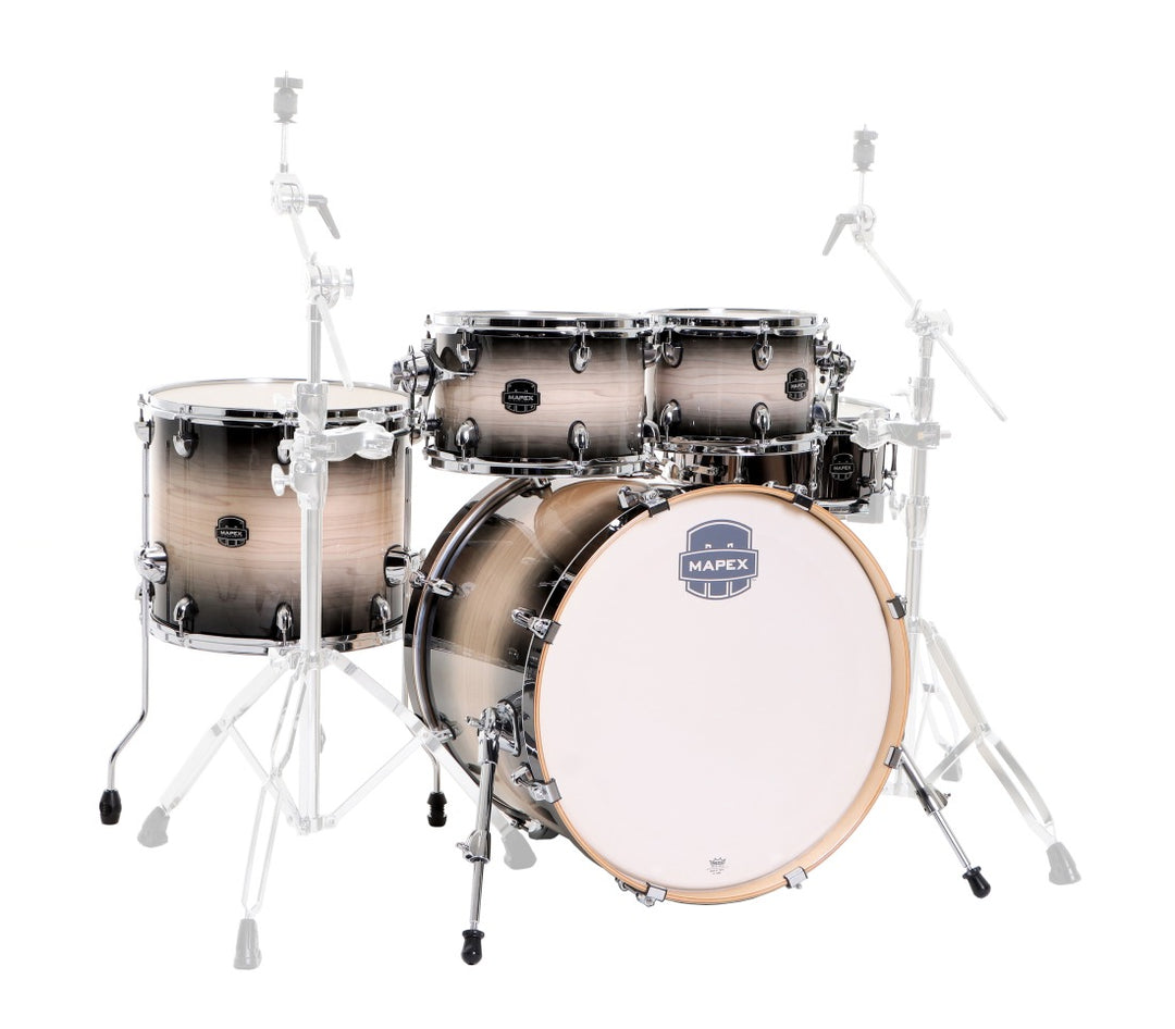 Mapex Limited Edition Armory 5-Piece Shell Pack (22,10,12,16,SD) - Black Burst