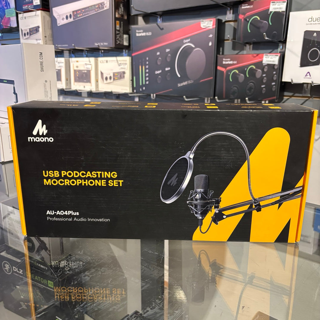 Maono - AU-A40 Plus - USB Podcasting Microphone Set  w/ Original Factory Box - USED