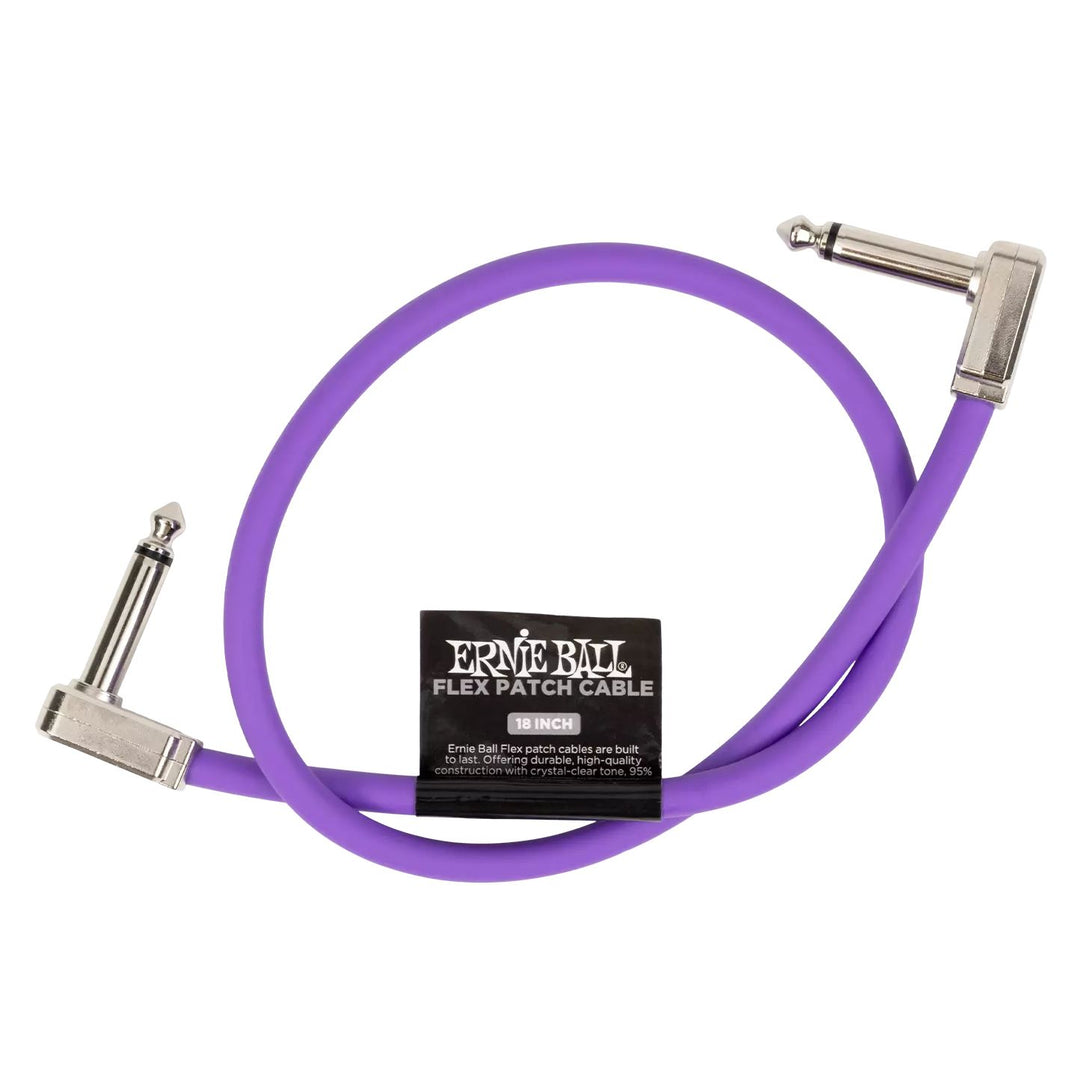 Ernie Ball 6449EB Flex Patch Cable 18" - Purple