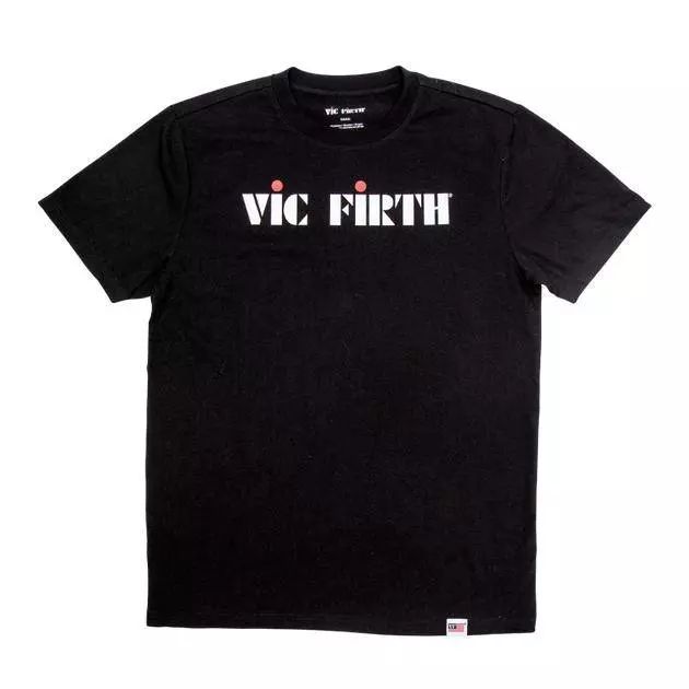 Vic Firth PTS20LOGOL Black Logo Tee  -  Large