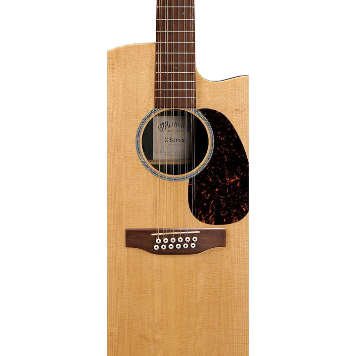 Martin 11SPECIAL01142L X Series Acoustic-Electric – DC-X2EL 12-String Sitka/Faux Brazilian HPL with Soft Shell Case