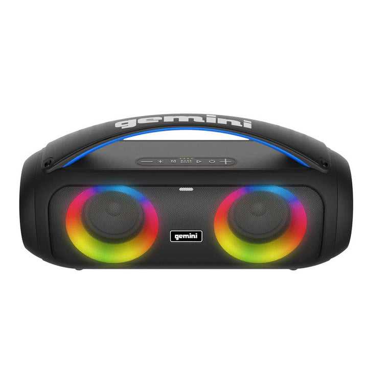 Gemini GGO-230L IPX5 Wireless Portable Bluetooth Party Speaker w/ LED Party Lighting