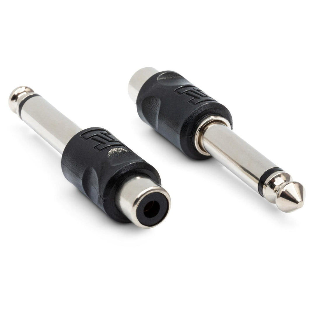 Hosa Technology GPR-101 AdapterS RCA-1/4" TS 2 PC