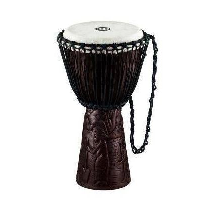 Meinl Professional African Rope Tuned Djembe - 10 inch - Village Carving