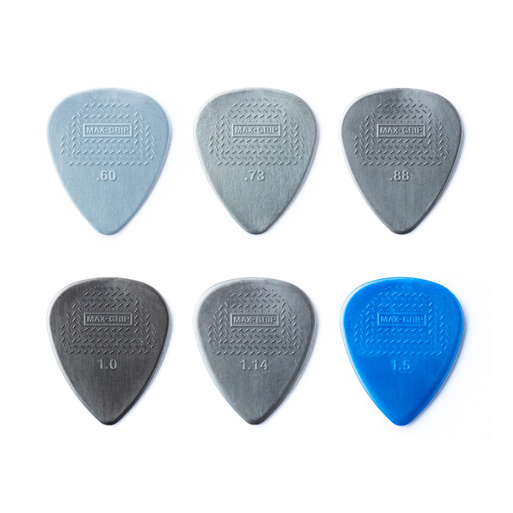 Dunlop PVP449 Max-Grip Nylon Standard Pick Variety Pack – 12 Pack