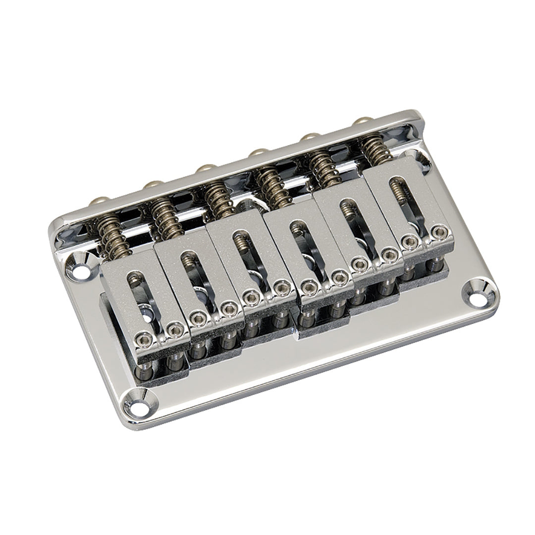 Allparts SB-5115 Gotoh Non-Tremolo Bridge with Steel Saddles Chrome