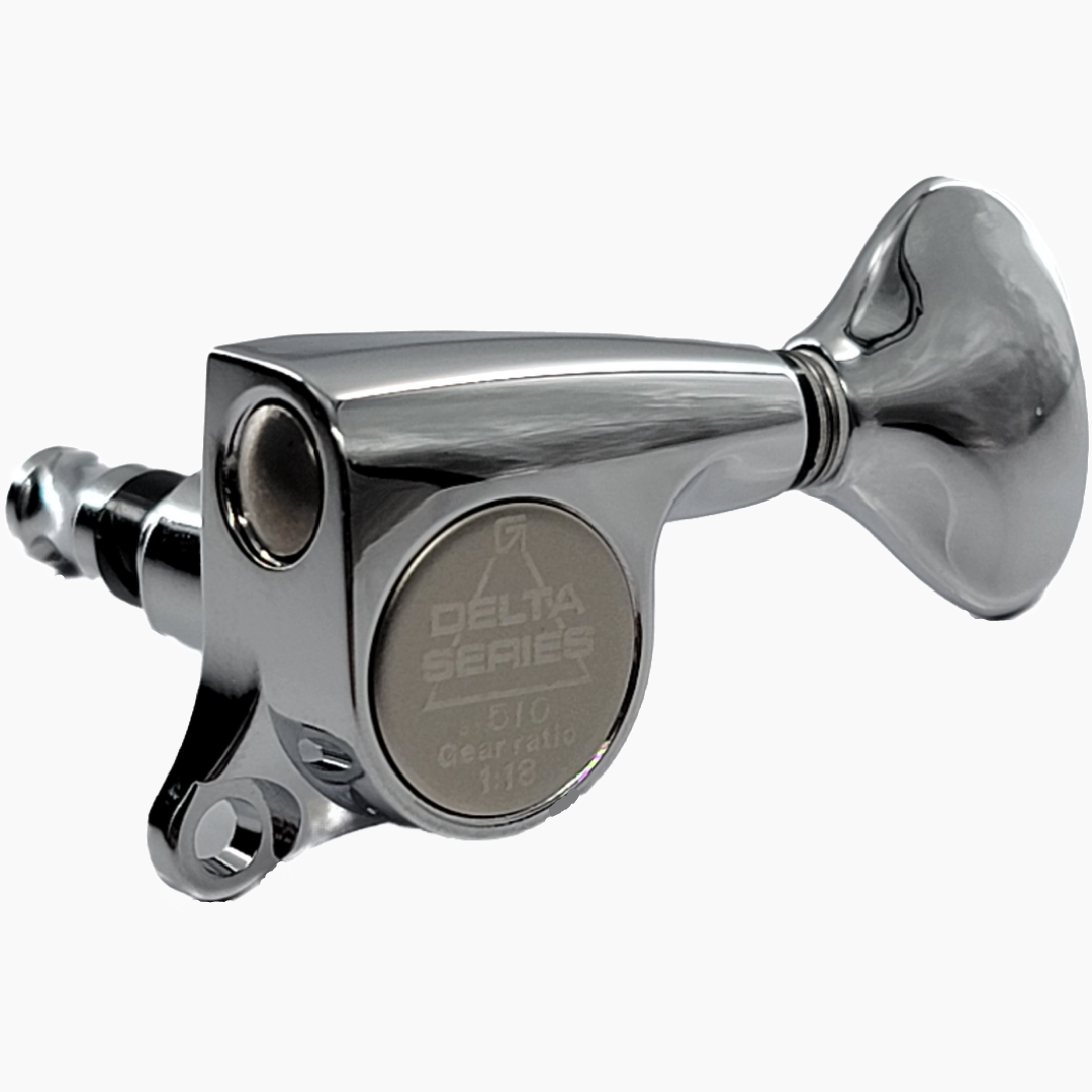 Allparts TK-7260 Gotoh 510 Delta Series 6-in-line Tuning Keys Chrome