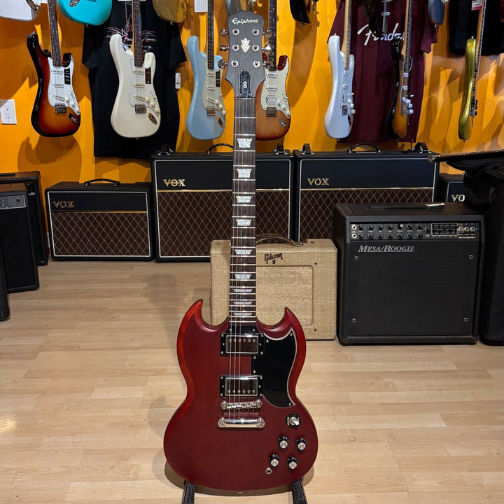 Epiphone - SG Standard Faded Worn Satin Cherry (No Case Or Bag - 2013) - USED
