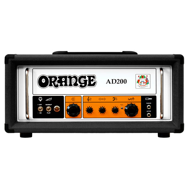 The Orange AD200 in black is a 200-watt all-valve bass head hand-built in the UK, delivering massive low-end punch and vintage warmth from one of the most revered all-valve bass amplifiers ever made.