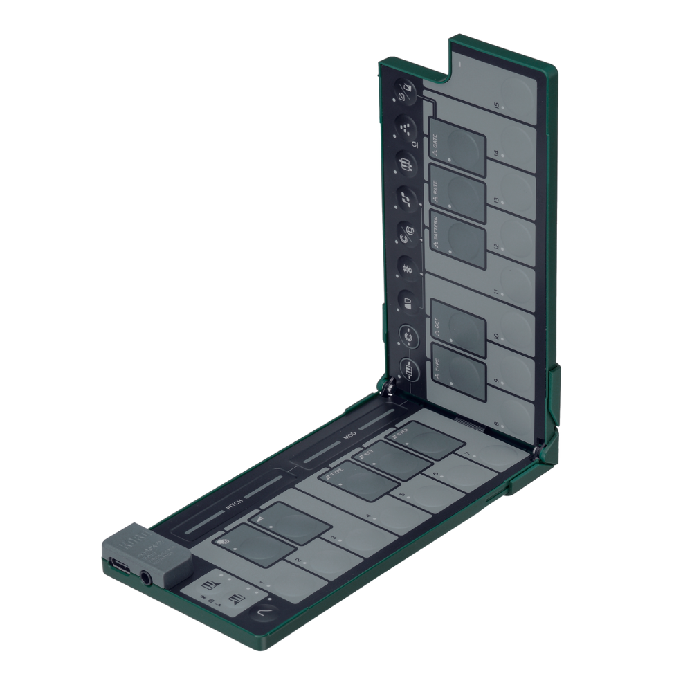 Korg NANOKEYFDAG Foldable pocket size MIDI Keyboard - Alpine Green