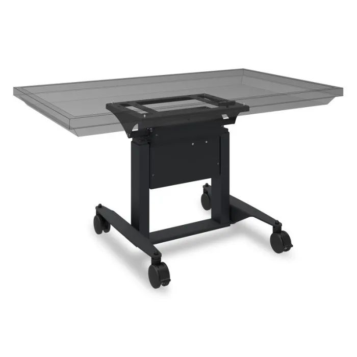 ViewSonic VB-EBT-001  Motorized Mobile Cart with 90° Tilt, Wheels, VESA up to 800x600mm, Fast Travel, Low Profile, Black