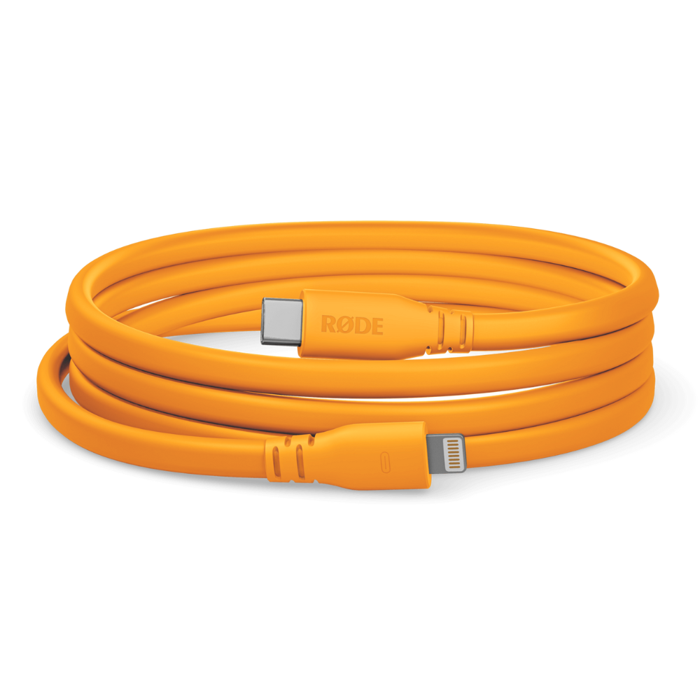 Rode Microphones SC19-O High-quality, 1.5m-long USB-C to Lightning cable - Orange