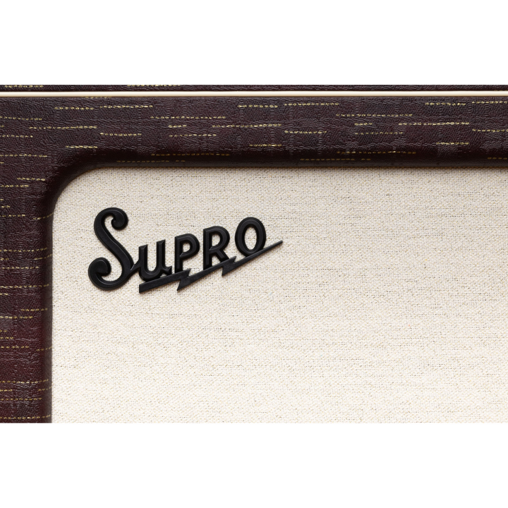 Supro 1630RCBUR Ambassador Custom 2 x 10-inch 50-watt Tube Combo Amplifier - Burgundy