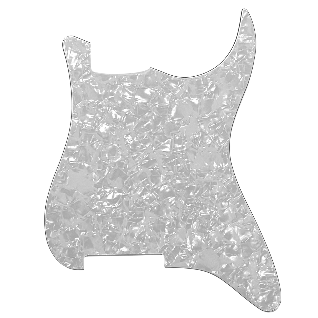 Allparts PG-0992 Pickguard Outline for Stratocaster® White Pearloid 4-ply (WP/W/B/W) .100