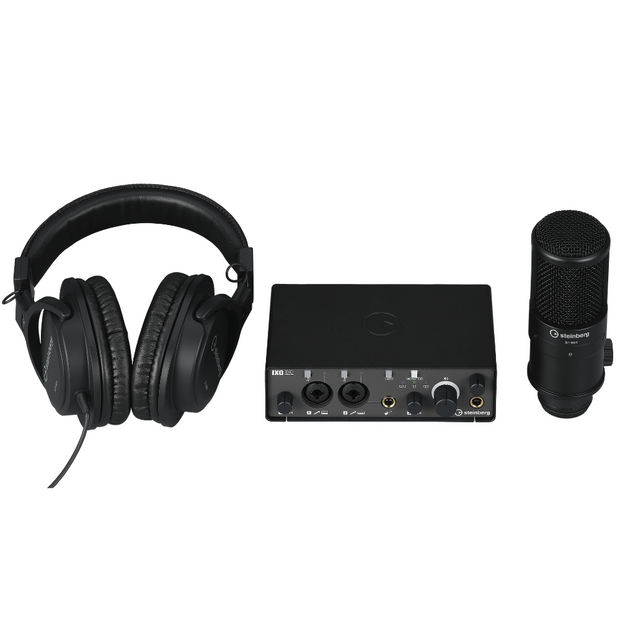 Steinberg IXO22 USB-C Audio Interface Recording Pack - Black
