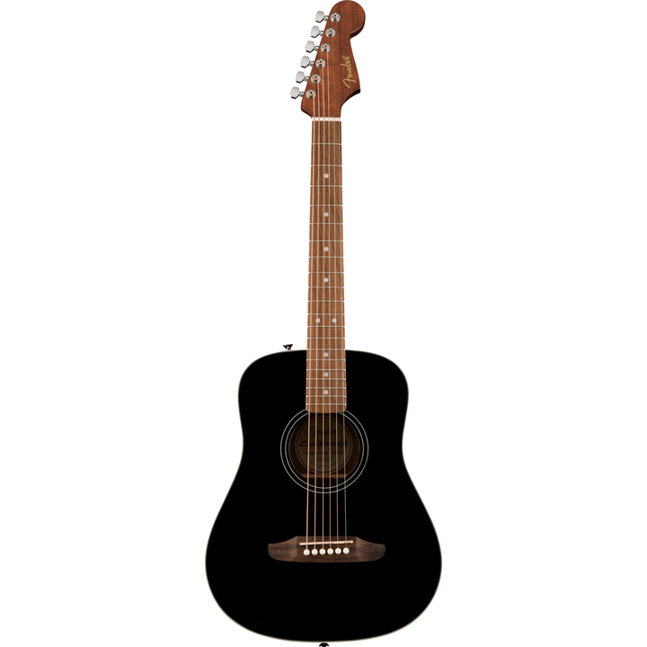 Fender CALIFORNIA STANDARD REDONDO MINI Acoustic Guitar With Gig Bag (Black)