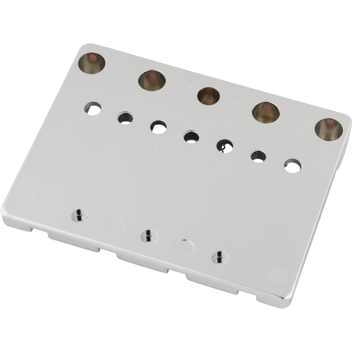 Fender ® HiMass™ String-Through 4-String Bass Bridge Assembly With Brass Saddles -  Chrome