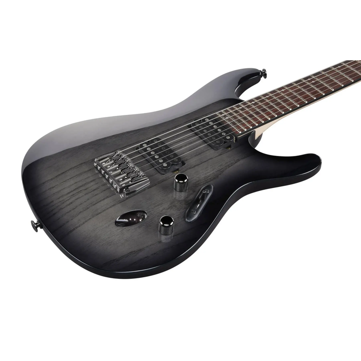 Ibanez S6621AHTGB S Prestige Electric Guitar (Transparent Gray Burst)