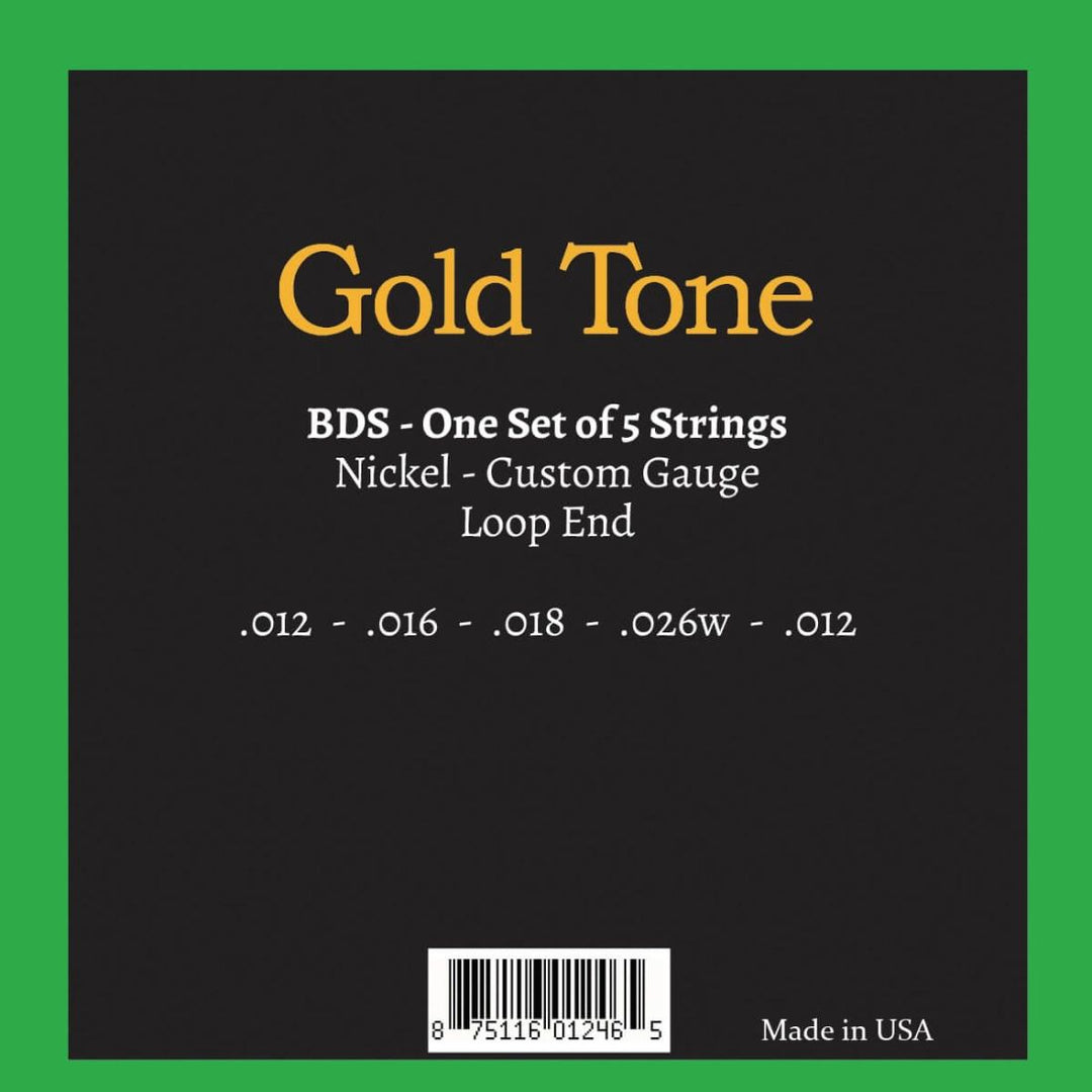 Gold Tone Banjola/Dojo Custom Gauge Strings