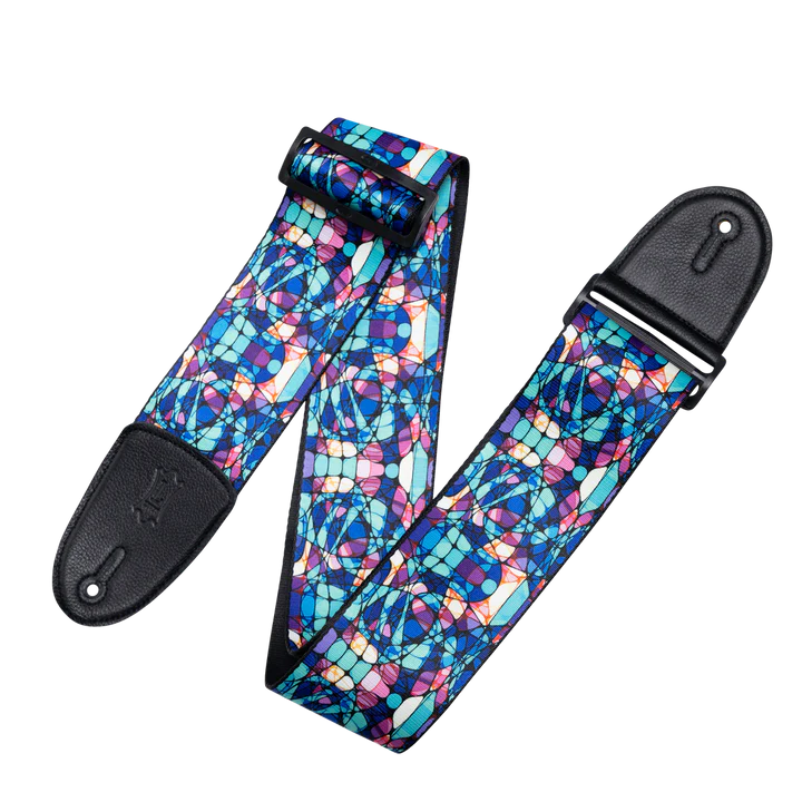 Levy's MP3SG-001 Stained Glass Guitar Strap - Kaleidoscope