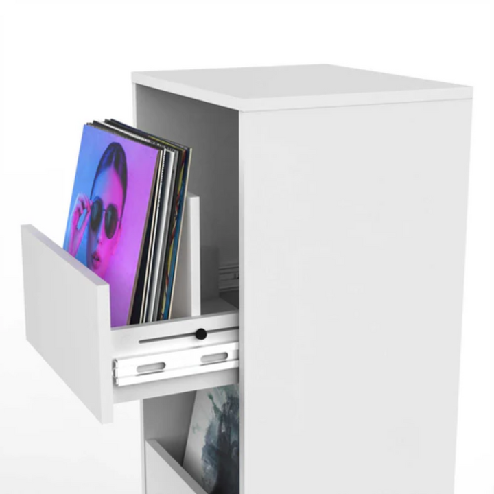 Glorious VINYL-VAULT-WHT Vinyl Vault - White