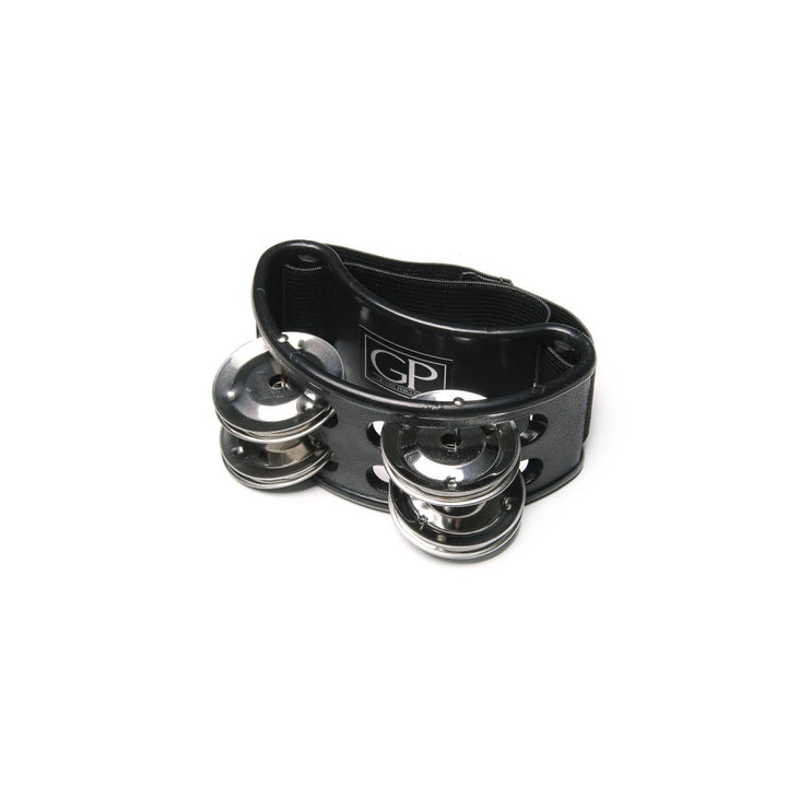 Granite Percussion Foot Tambourine - Black