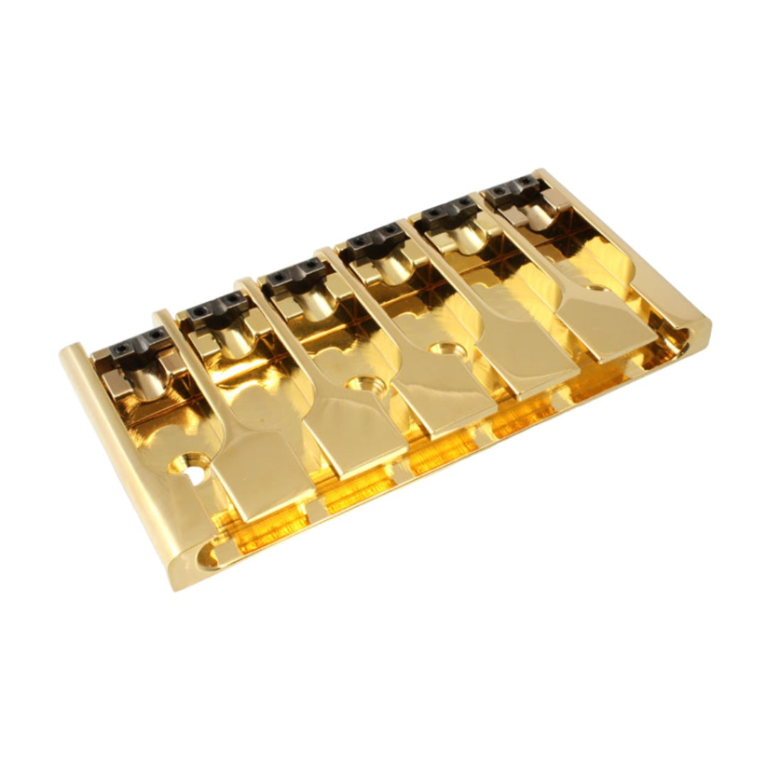 Allparts BB-3510 ABM 3706 6-String Lock-Down Bass Bridge Gold