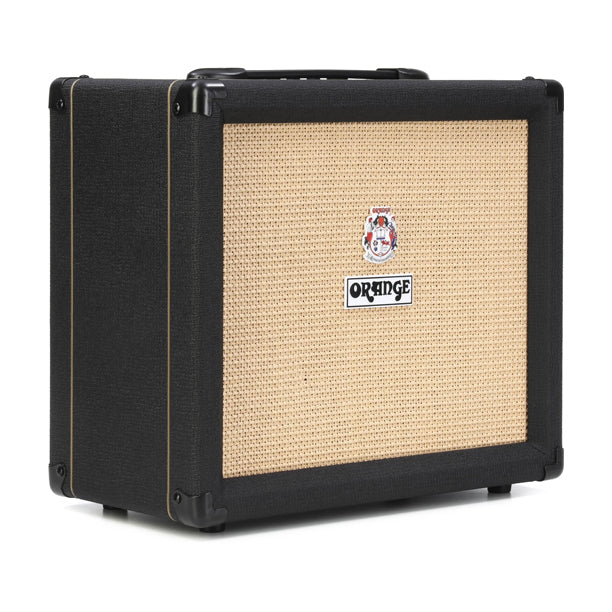 The Orange O Tone 40 in black is a 40-watt, 2-channel solid-state guitar combo with JFET preamp, 3-band EQ, digital reverb, effects loop, and 12-inch speaker.a
