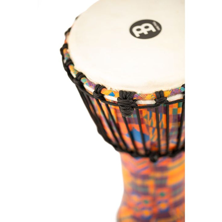 Meinl Percussion 8" Rope Tuned Travel Series Djembe Hand Selected Goatskin Head (Patented) Kenyan Quilt