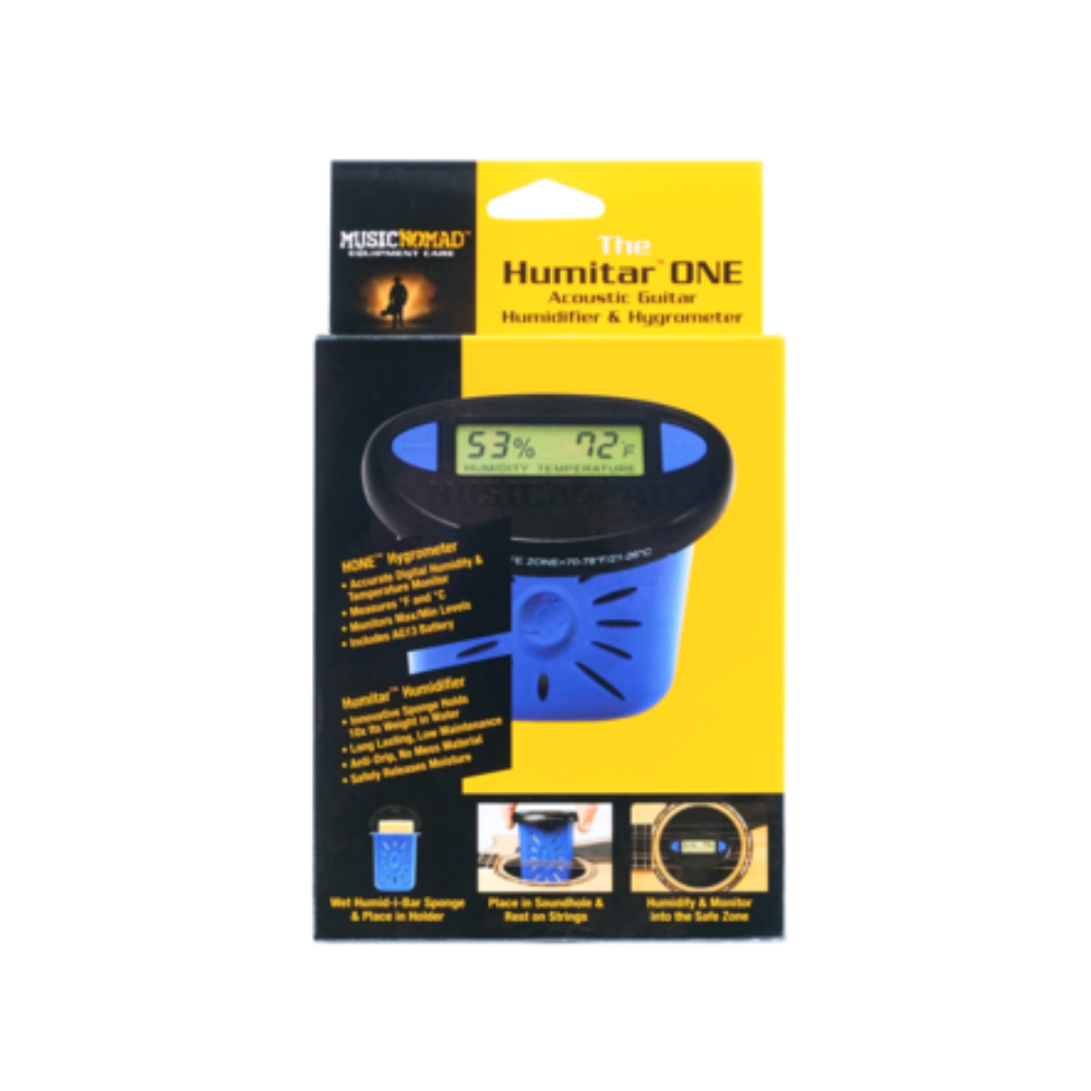 MusicNomad HUMITAR-ONE Acoustic Guitar Humidifier and Hygrometer