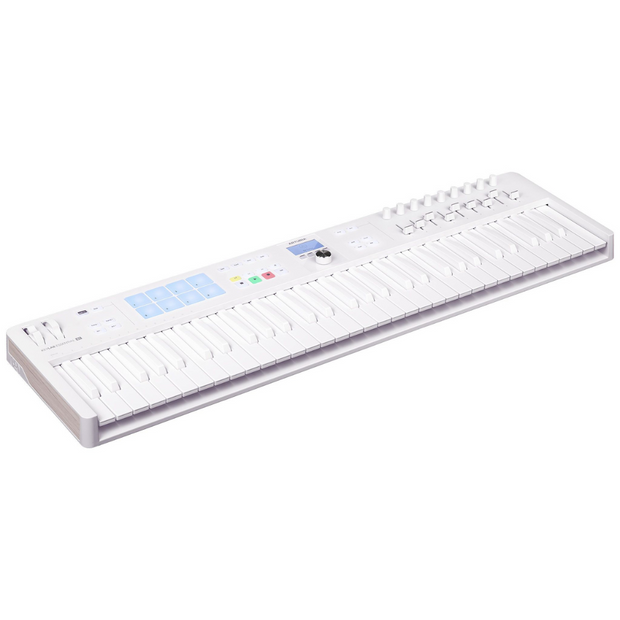 Arturia KEYLABESSENTIAL61MK3AW LTD Feature Packed Easy to Use 61 key controller - Alpine White